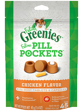 Grünzeug, FELINE GREENIES™ PILL POCKETS™ Leckerchen FELINE GREENIES™ PILL POCKETS™ Leckerchen mit Hühnergeschmack