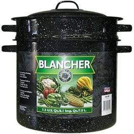 Verschiedene, Graniteware abgedeckter Blancheur, schwarze Keramik auf Stahl, 7-Qt.