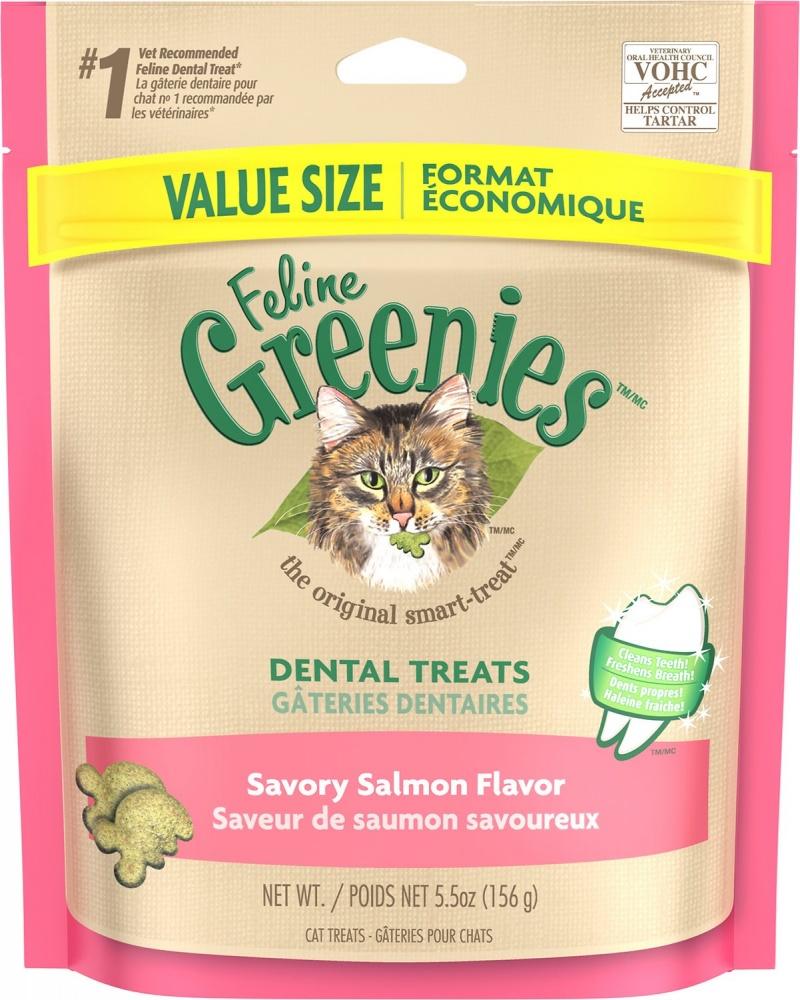 Greenies, Greenies Feline Dental Lachsgeschmack Katze behandelt