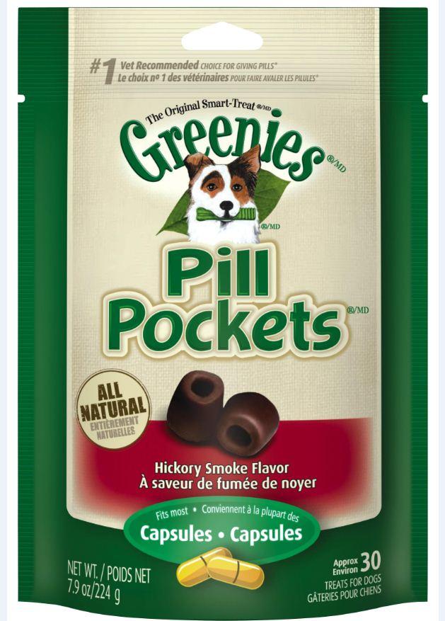 Greenies, Greenies Pill Pockets Canine Hickory Smoke Flavor Hundeleckerlis