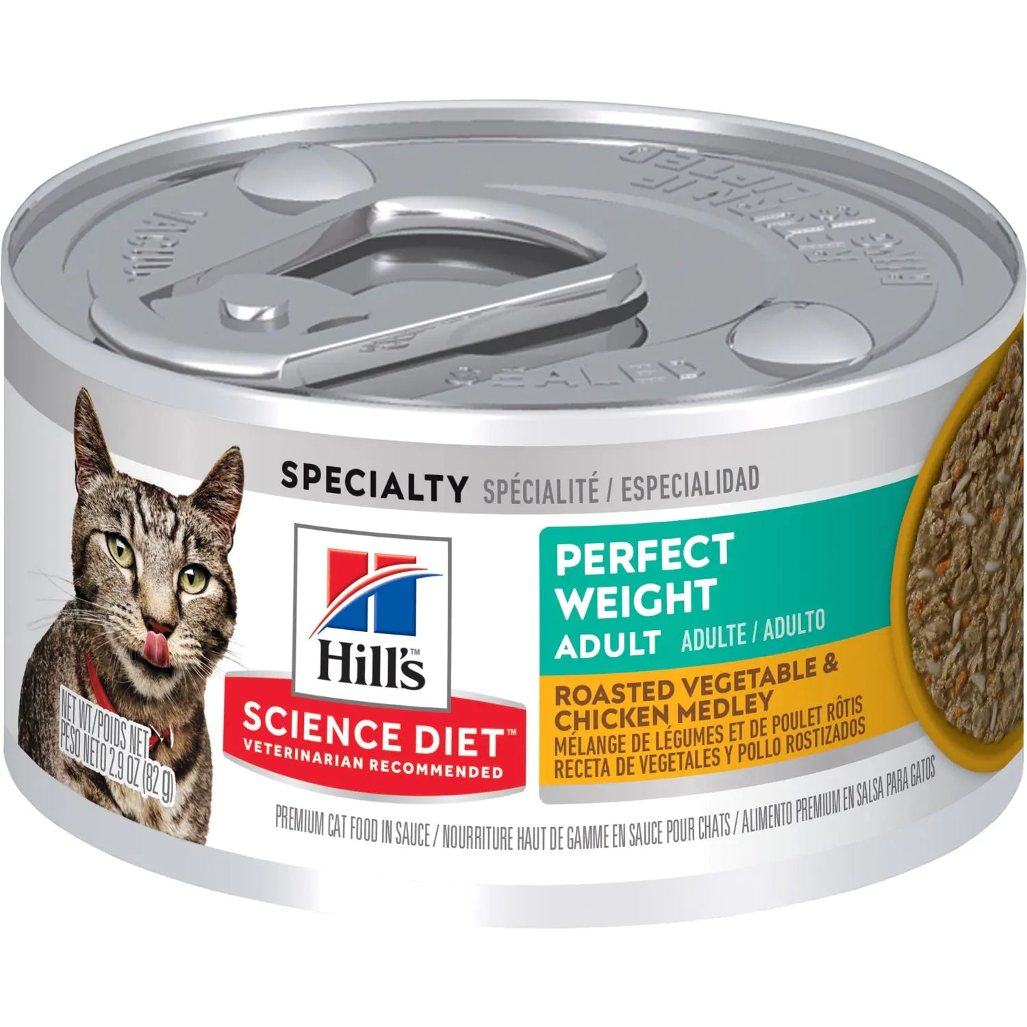 Hill's Tiernahrung, Hill's Pet Nutrition Science Diet Adult Perfect Weight Gebratenes Gemüse & Huhn Medley Katzenfutter