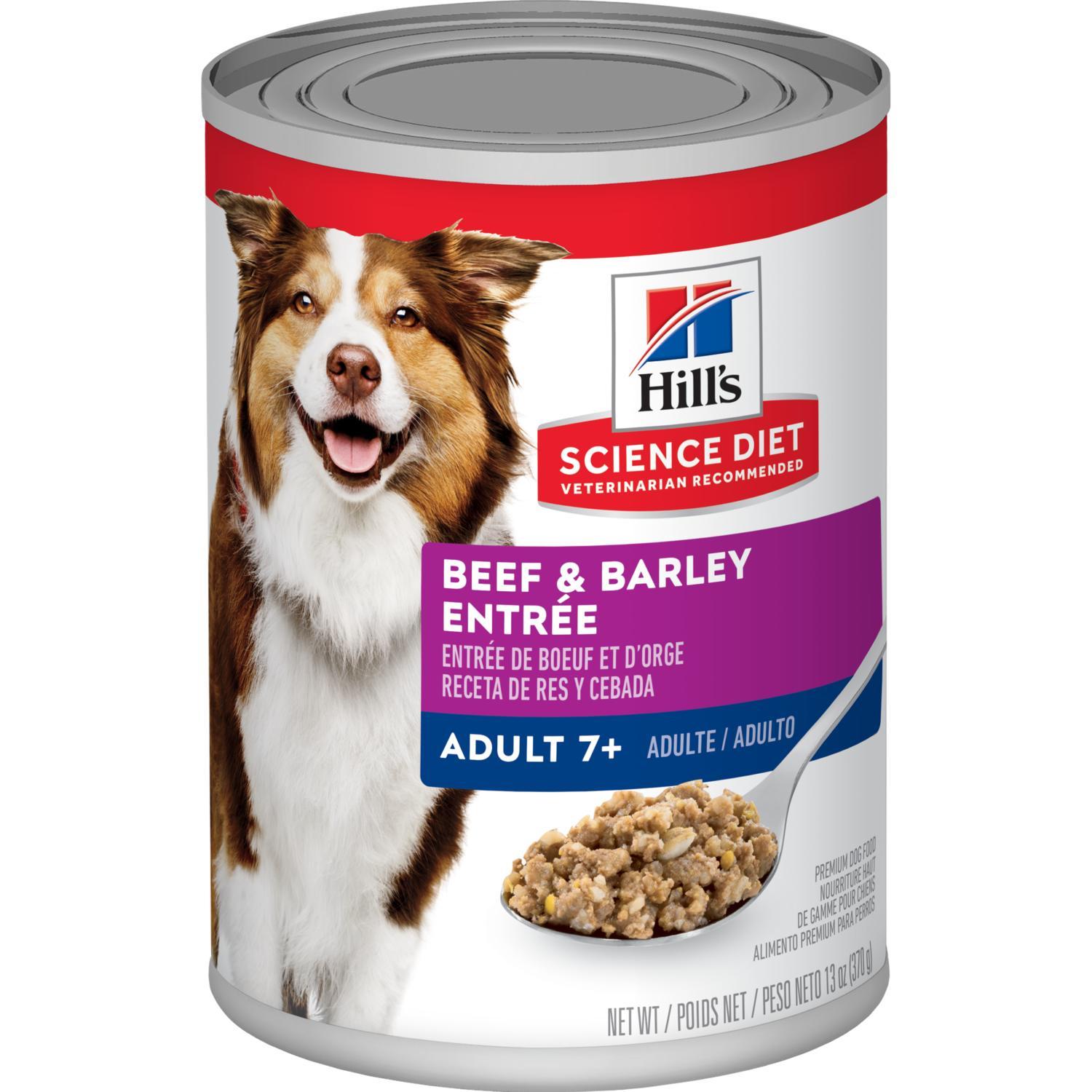 Hill's Tiernahrung, Hill's Science Diet Adult 7+ Rindfleisch & Gerste Entrée Hundefutter