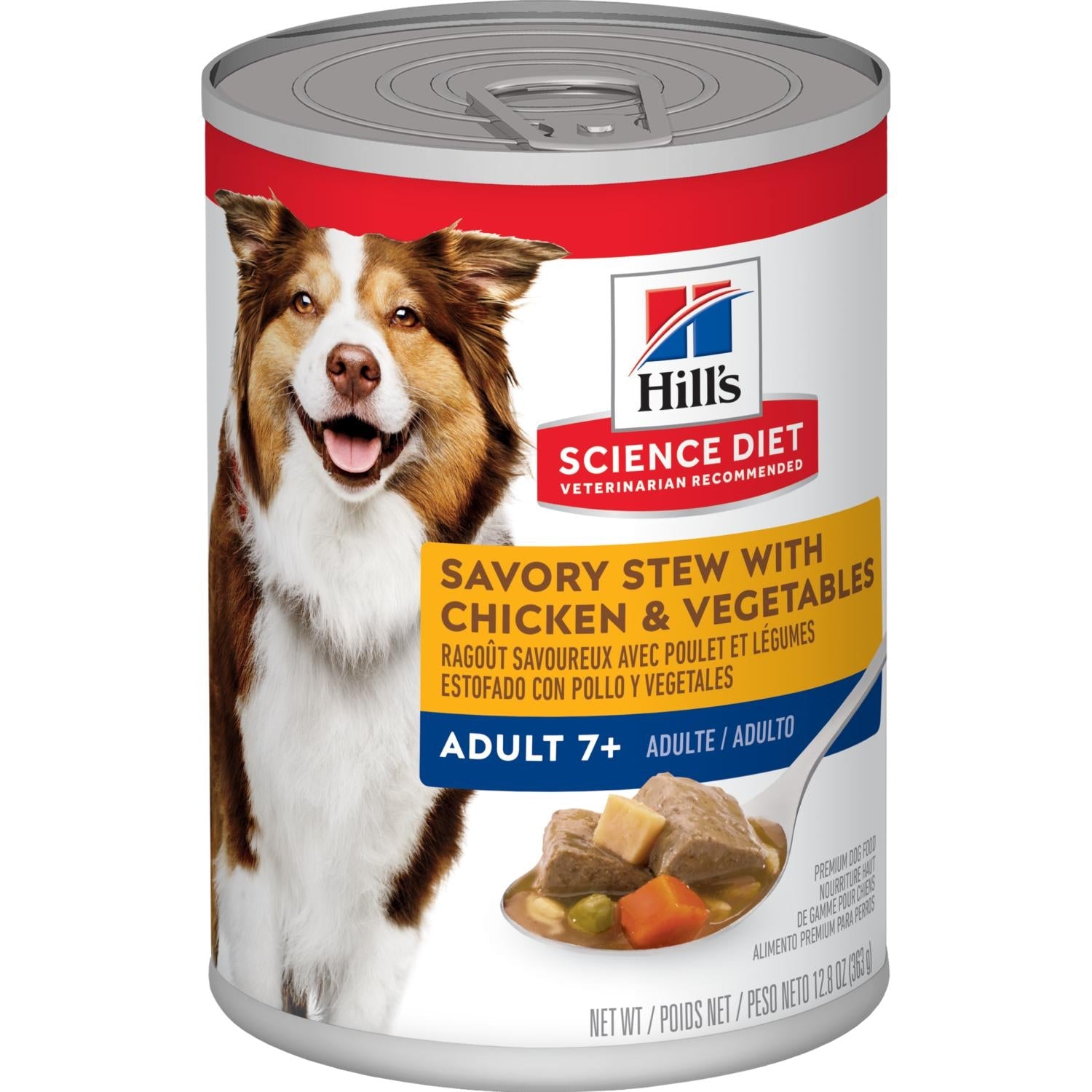 Hill's Tiernahrung, Hill's Science Diet Adult 7+ Savory Stew mit Huhn & Gemüse Hundefutter