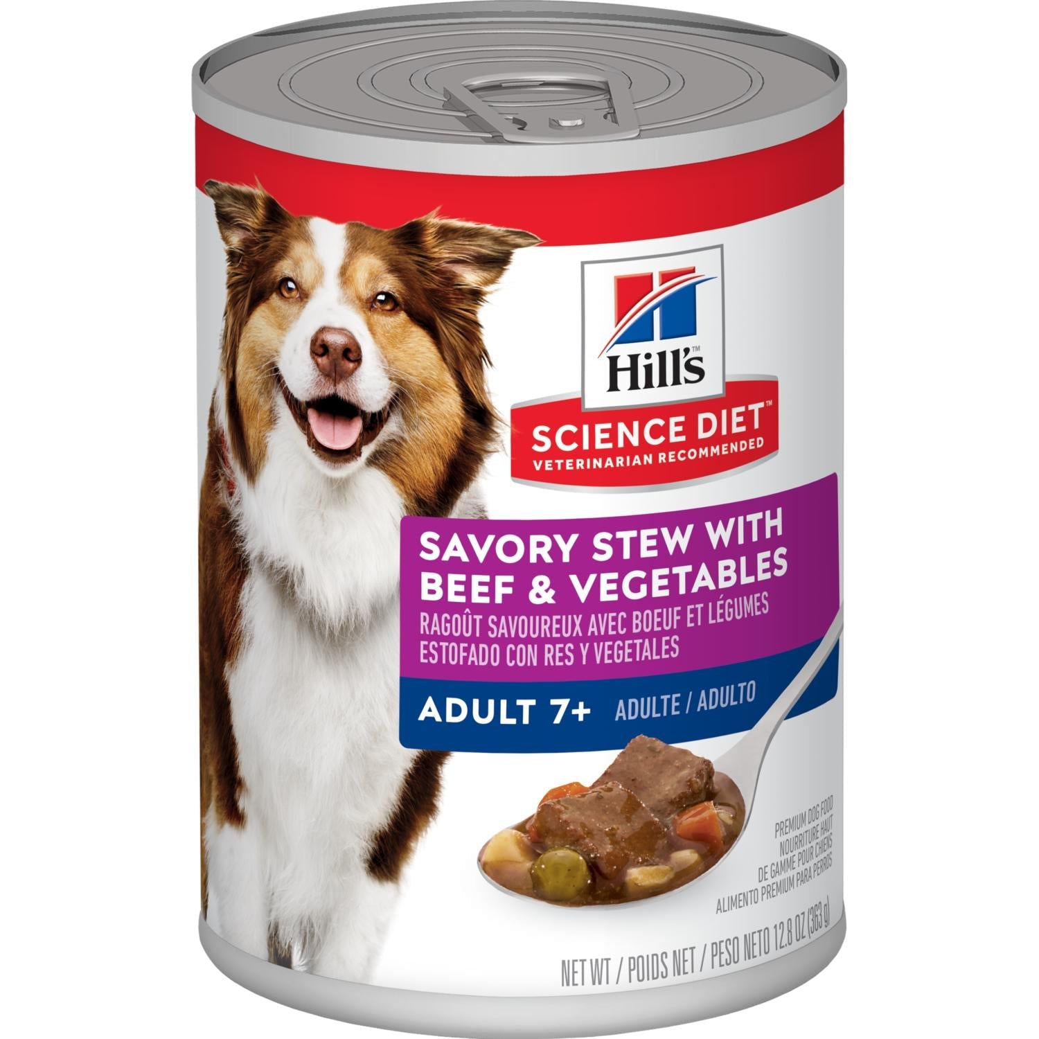 Hill's Tiernahrung, Hill's Science Diet Adult 7+ Savory Stew mit Rindfleisch & Gemüse Hundefutter nass