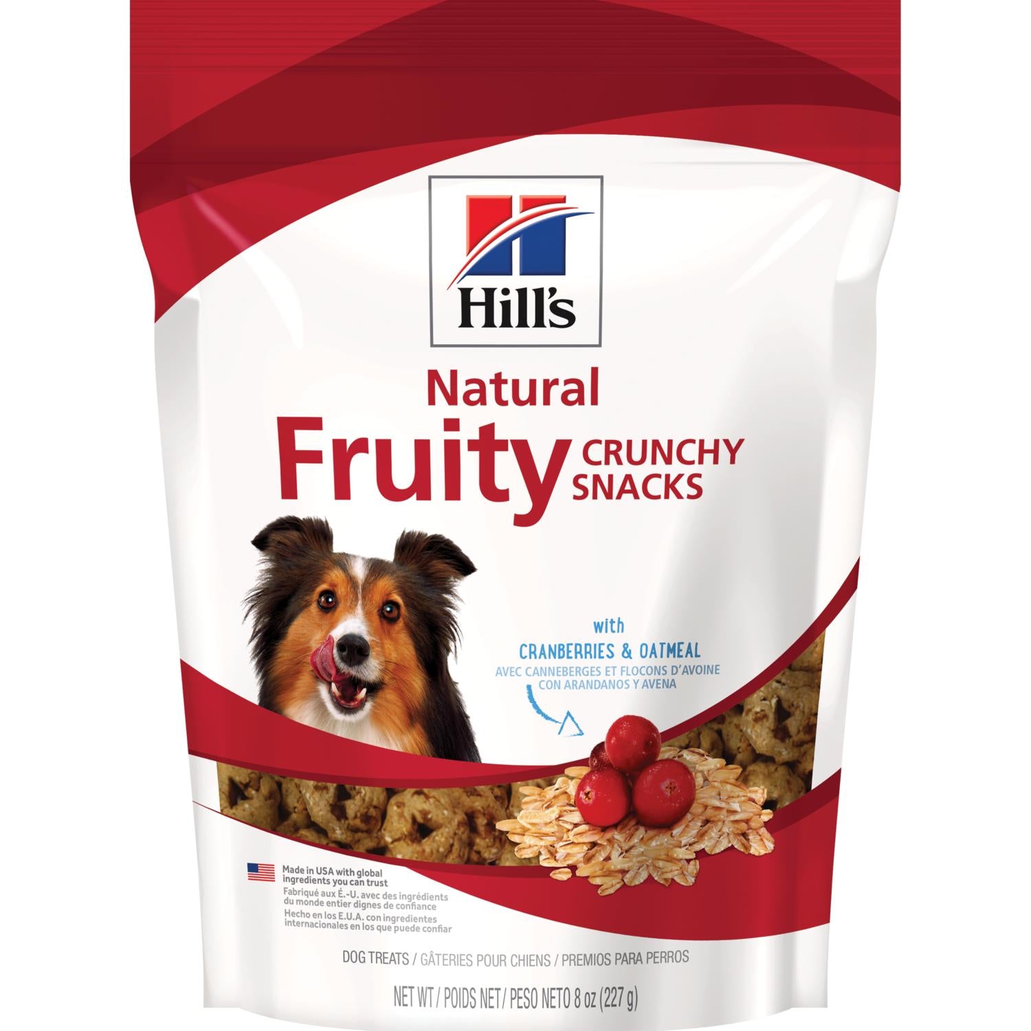 Hill's Tiernahrung, Hill's® Natural Fruity Crunchy Snacks mit Cranberries und Haferflocken Hundeleckerli