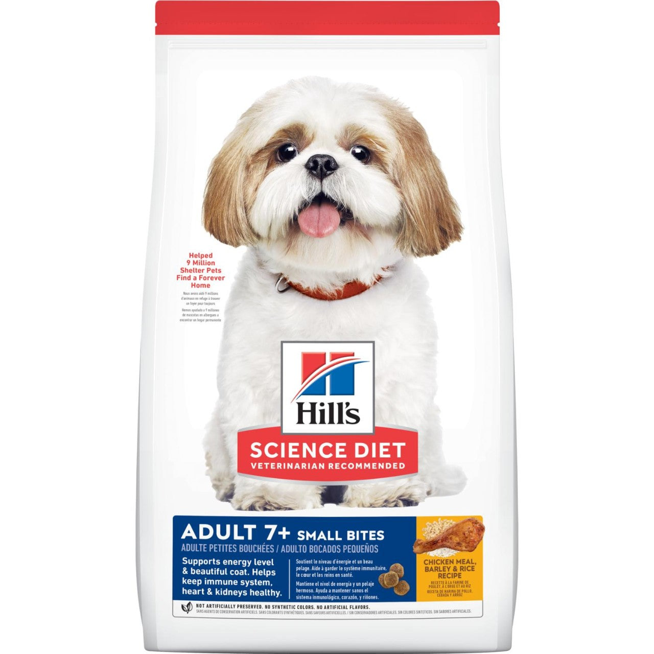 Hill's Tiernahrung, Hill's® Science Diet® Adult 7+ Small Bites Hundefutter mit Huhn, Gerste und Reis Rezeptur