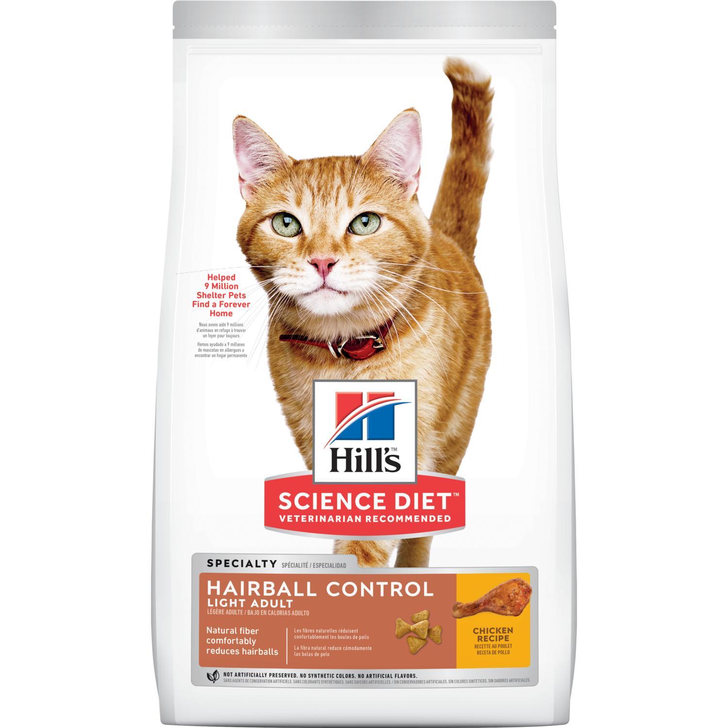 Hill's Tiernahrung, Hill's® Science Diet® Adult Hairball Control Light Katzenfutter