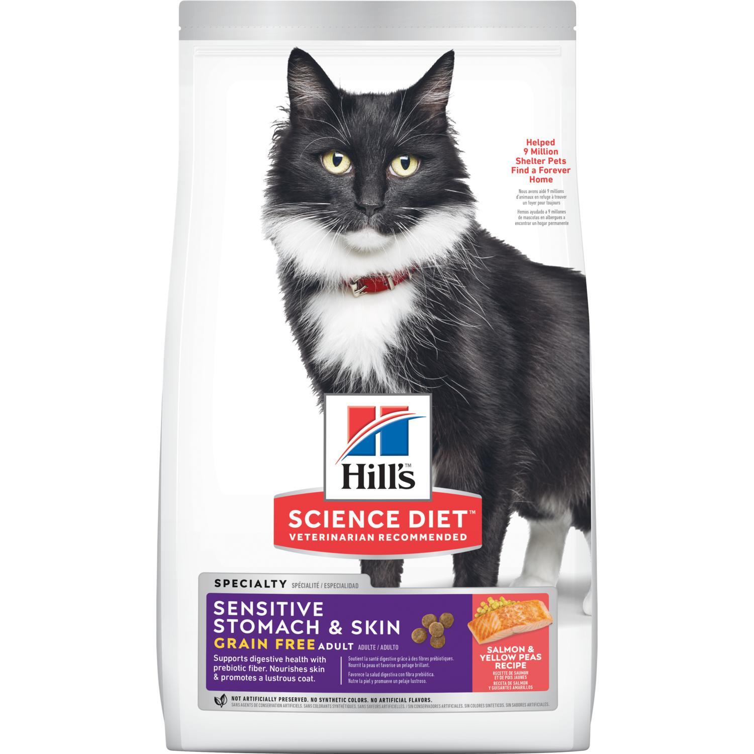 Hill's Tiernahrung, Hill's® Science Diet® Adult Sensitive Stomach & Skin getreidefreies Katzenfutter