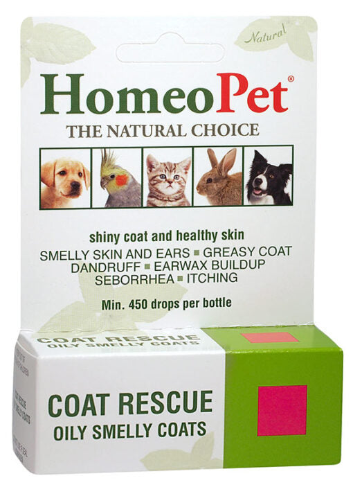 homeopet, HomeoPet Coat Rescue Fettiges, übelriechendes Fell 15 ml