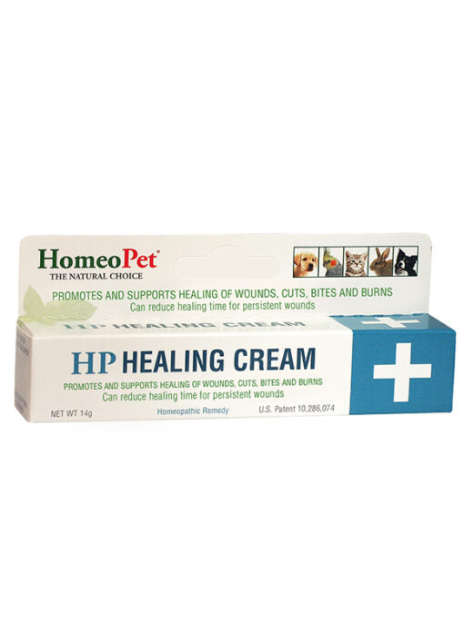 Heimtier, HomeoPet Healing Cream Katzen- und Hundehautcreme Wunden, Schnitte, Verbrennungen und Bisse 14g