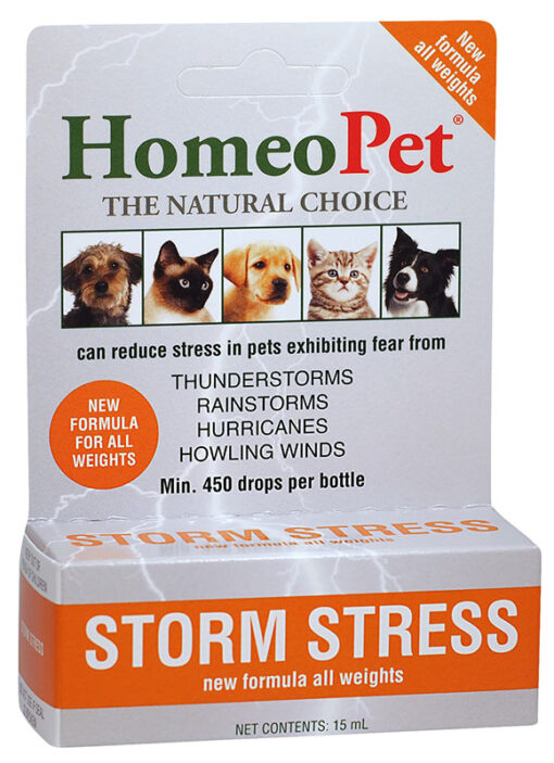 Stubenhund, HomeoPet Storm Stress Relief Medicine Liquid Drops für Hund Welpe Katze Kätzchen 15ml,