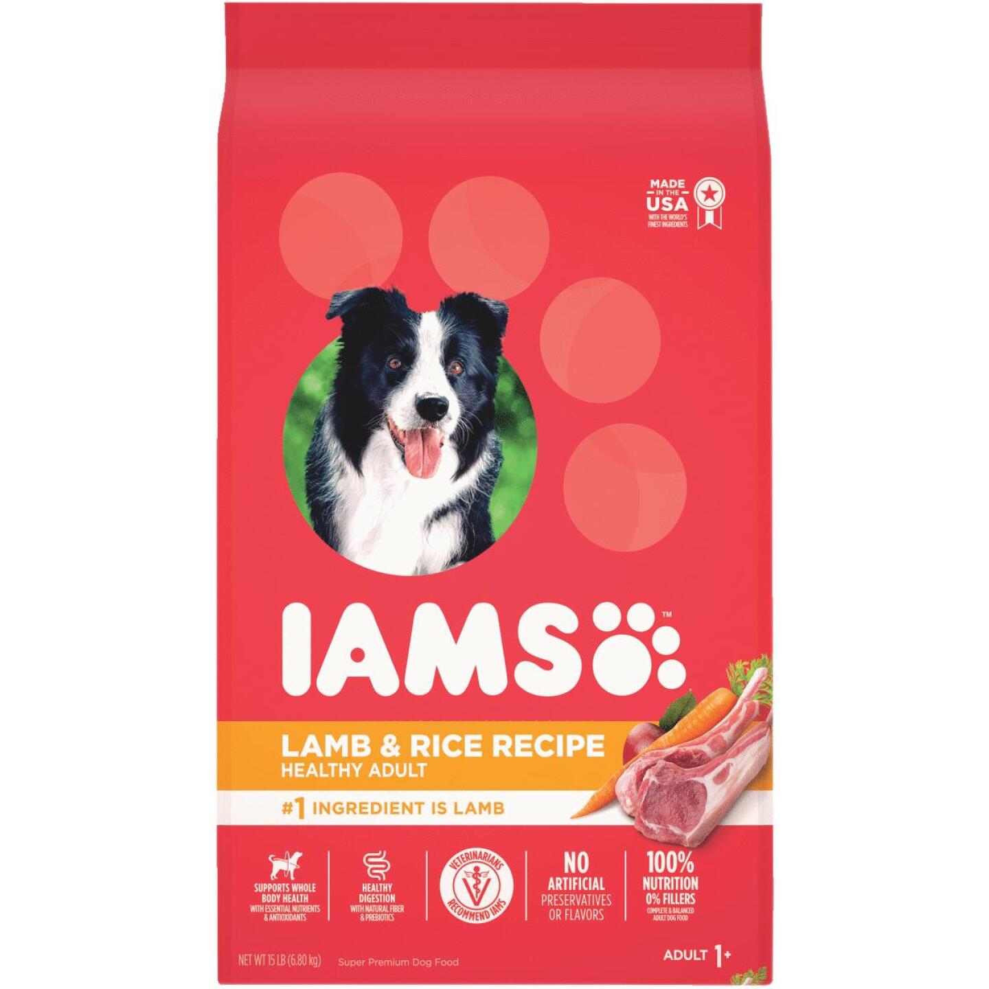 IAMS, IAMS Proactive Health Lammfleisch & Reis Formel 15 Lb. Adult Trockenfutter für Hunde