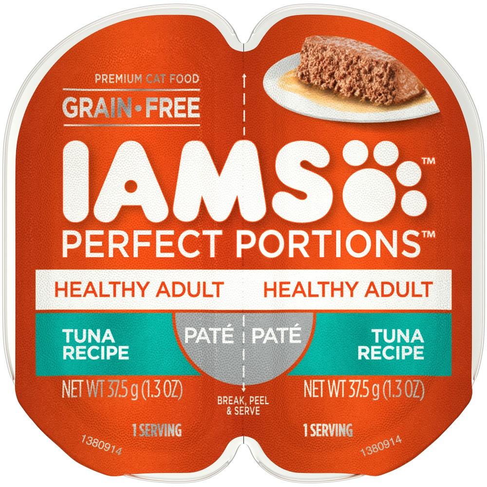 IAMS, Iams Perfect Portions Healthy Adult Thunfischpastete Nassfutter für Katzen Tablett