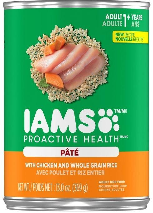 IAMS, Iams ProActive Health Adult Huhn und Reis-Vollkornpastete Hundefutter in Dosen