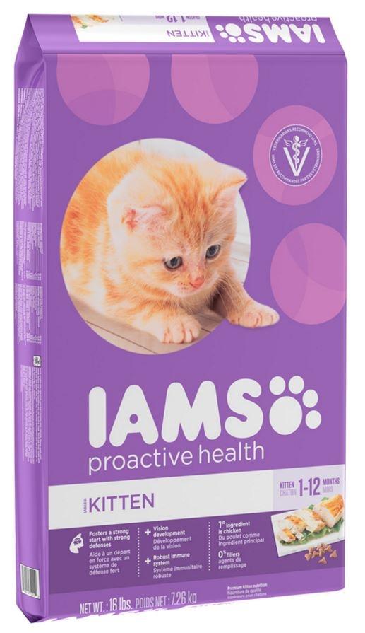 IAMS, Iams ProActive Health Kitten Huhn Rezeptur Trockenfutter für Katzen