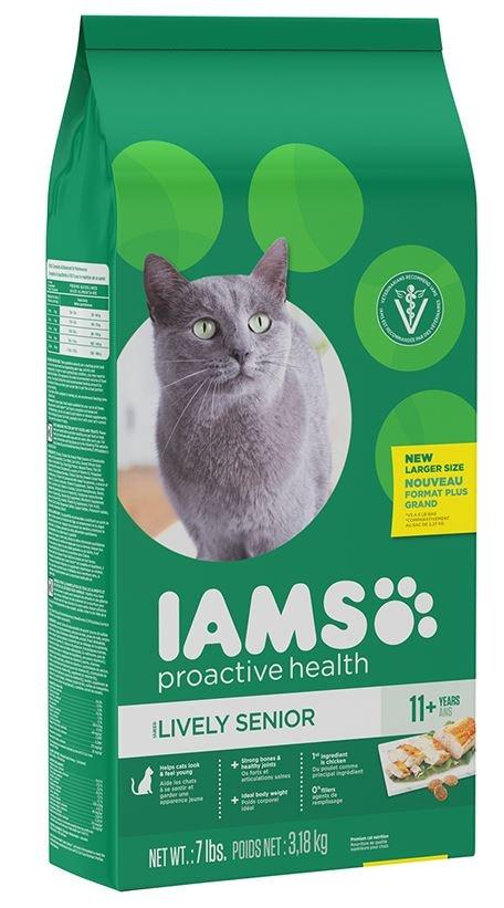 IAMS, Iams ProActive Health Lively Senior 11+ Huhn Rezeptur Trockenfutter für Katzen