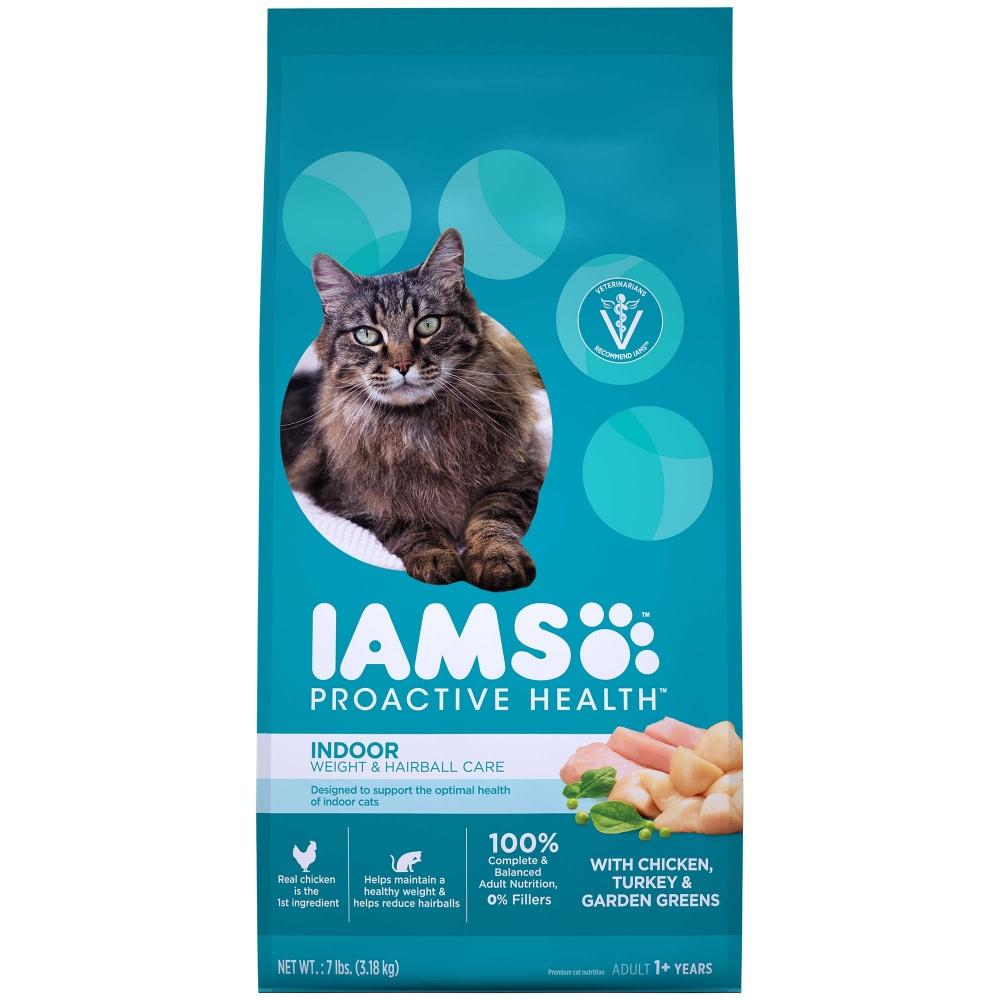 IAMS, Iams Proactive Health Indoor Weight and Hairball Care Trockenfutter für Katzen