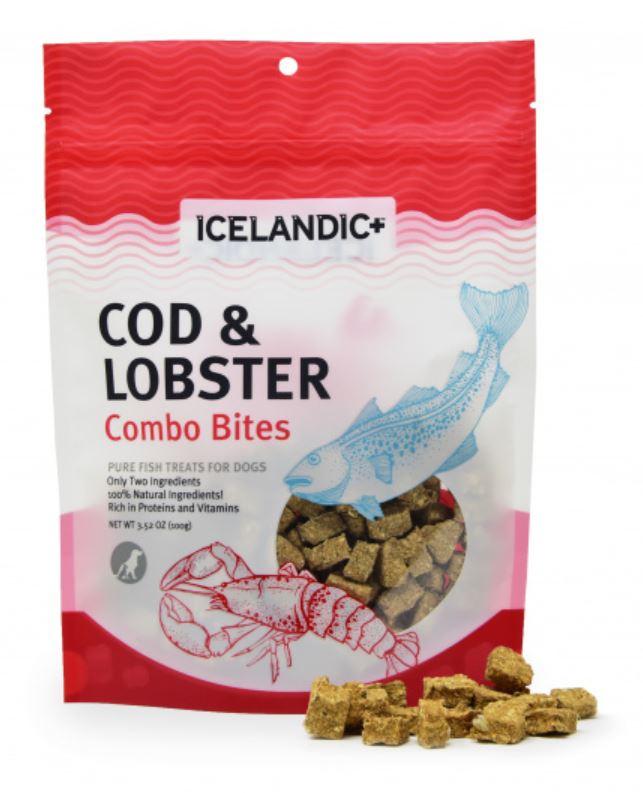 Isländisch+, Icelandic+ Kabeljau & Hummer Combo Bites Fisch Hundeleckerlis