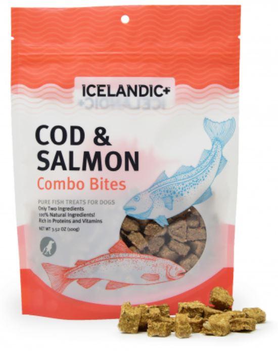 Isländisch+, Icelandic+ Kabeljau & Lachs Combo Bites Fisch Hundeleckerlis