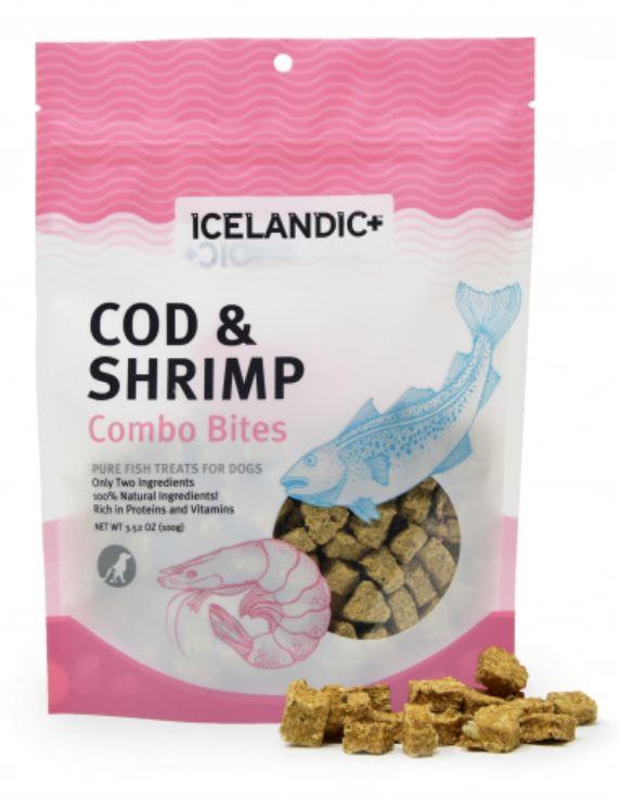 Isländisch+, Icelandic+ Kabeljau & Shrimp Combo Bites Fisch Hundeleckerlis