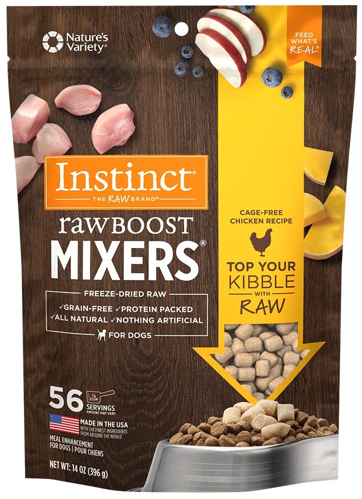 Natürliche Vielfalt, Instinct Raw Boost Mixers Getreidefrei Gefriergetrocknetes Rohes Huhn Hundefutter Topper