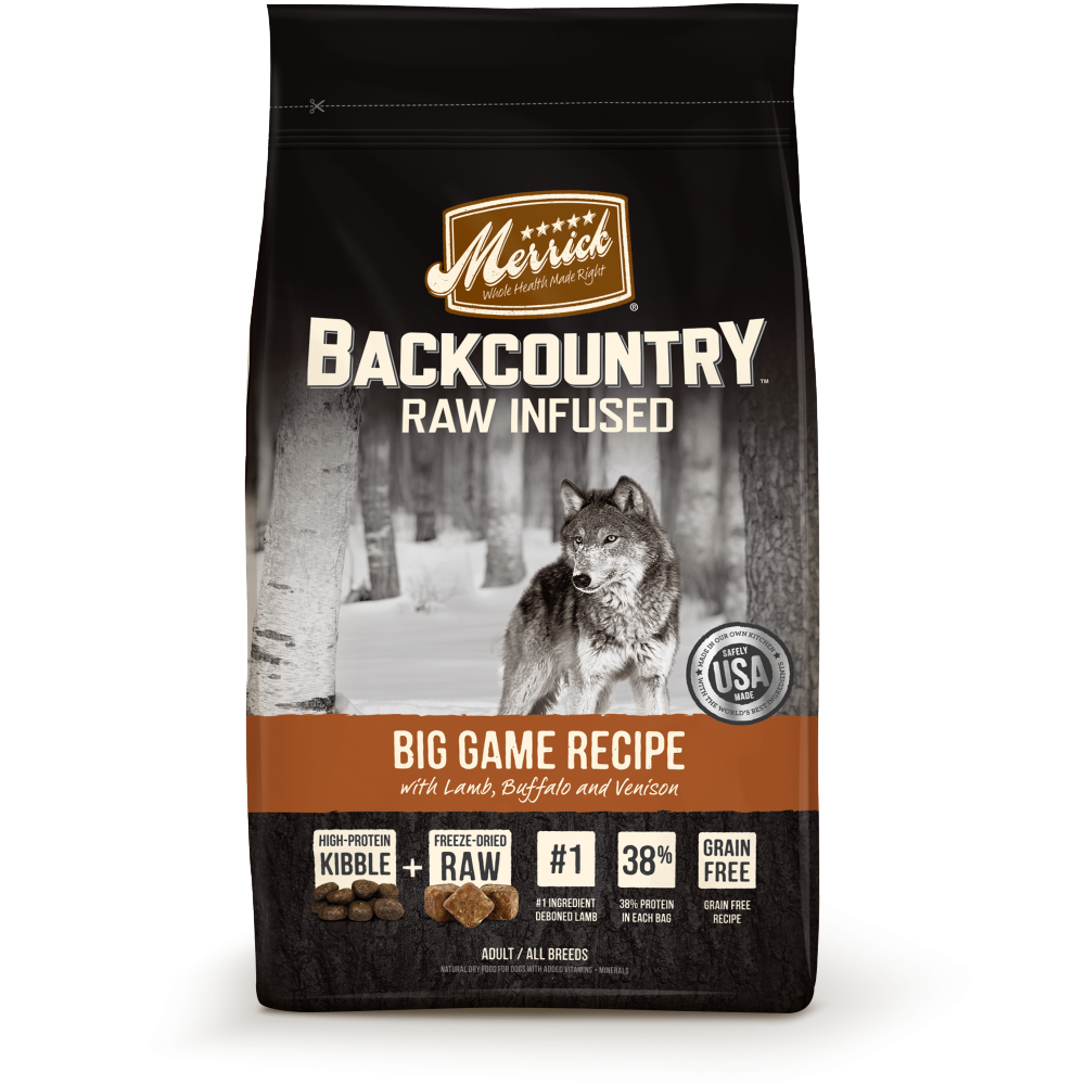 Merrick, Merrick Backcountry Adult Grain Free Big Game Recipe Trockenfutter für Hunde