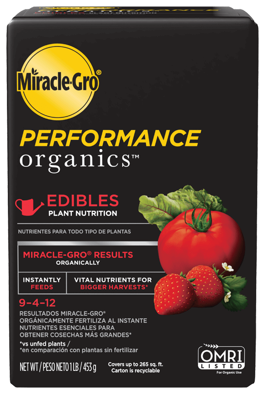 Miracle Gro, Miracle-Gro® Performance Organics® Essbare Pflanzennahrung