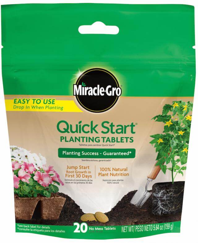 Miracle Gro, Miracle-Gro® Quick Start®-Pflanztabletten