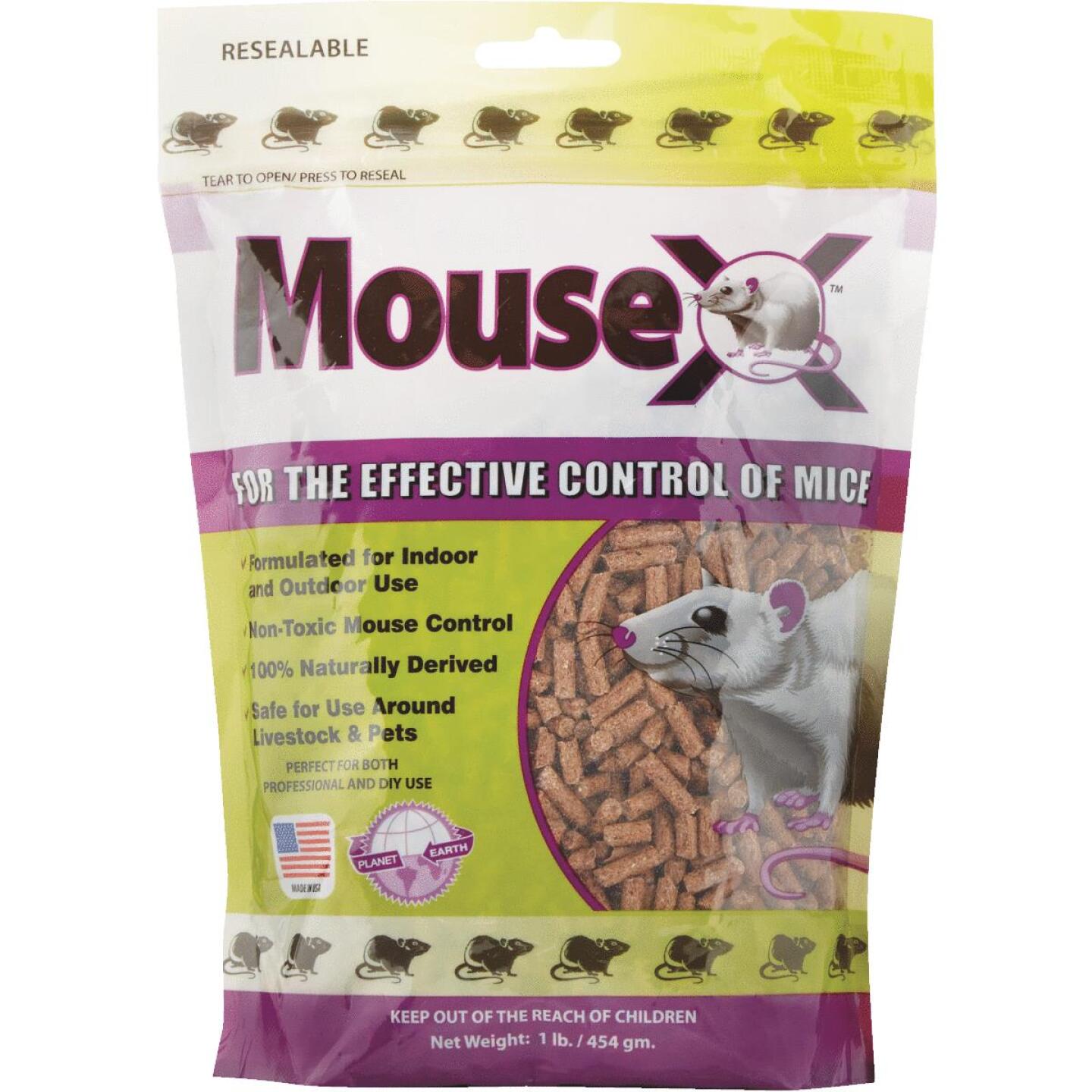 MausX, MouseX Pellet Mäusekiller, 1 Lb.