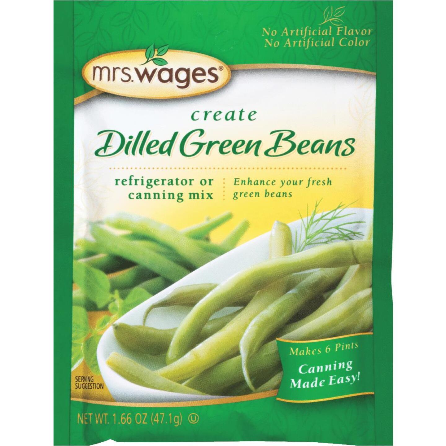 Frau Wages, Mrs. Wages 1.7 Oz. Dilled Green Beans Kühlschrank oder Canning Pickling Mix