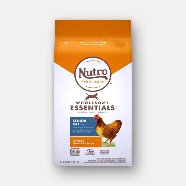 Nutro Natürliche Auslese, NUTRO WHOLESOME ESSENTIALS™ Natürliches Katzentrockenfutter SENIOR FORMULA MIT HÜHNCHEN & BROWN REIS REZEPT