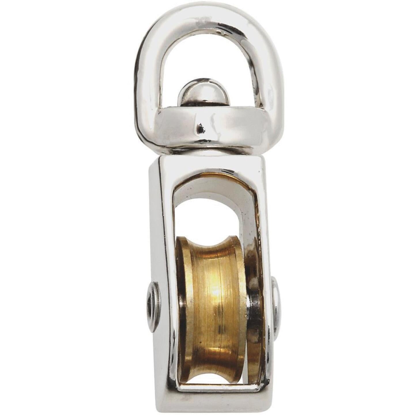 National, National 3/4 In. O.D. Single Swivel Eye No-Rust Rope Pulley