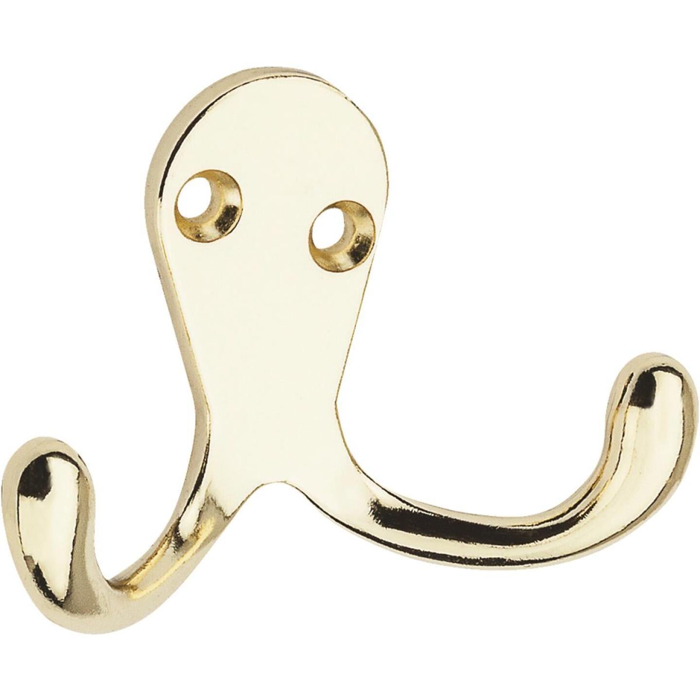 National, National Brass Double Clothes Wardrobe Hook, 2 pro Karte