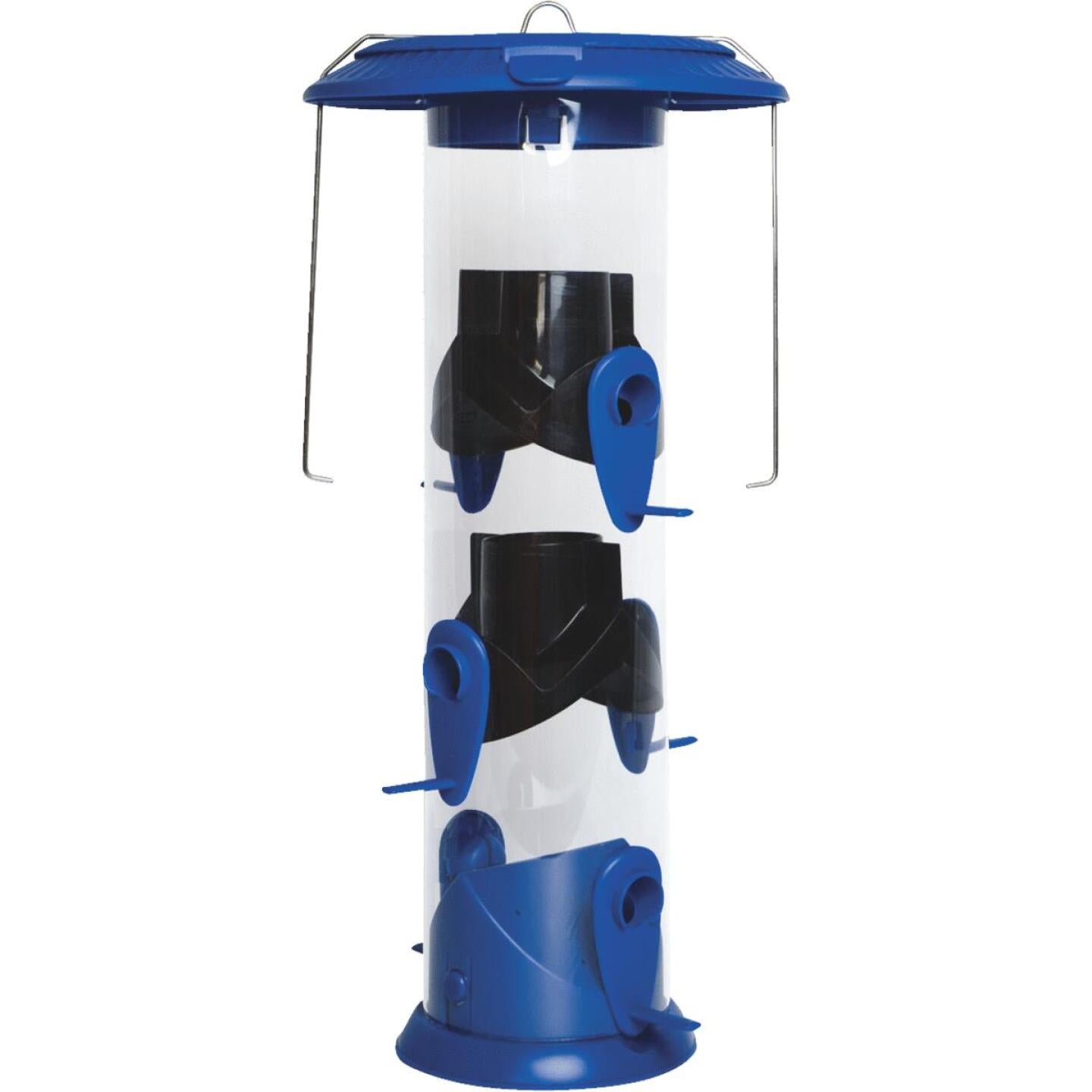 Der Weg der Natur, Nature's Way Trichter Flip Top Blau Poly Wide Tube Bird Feeder