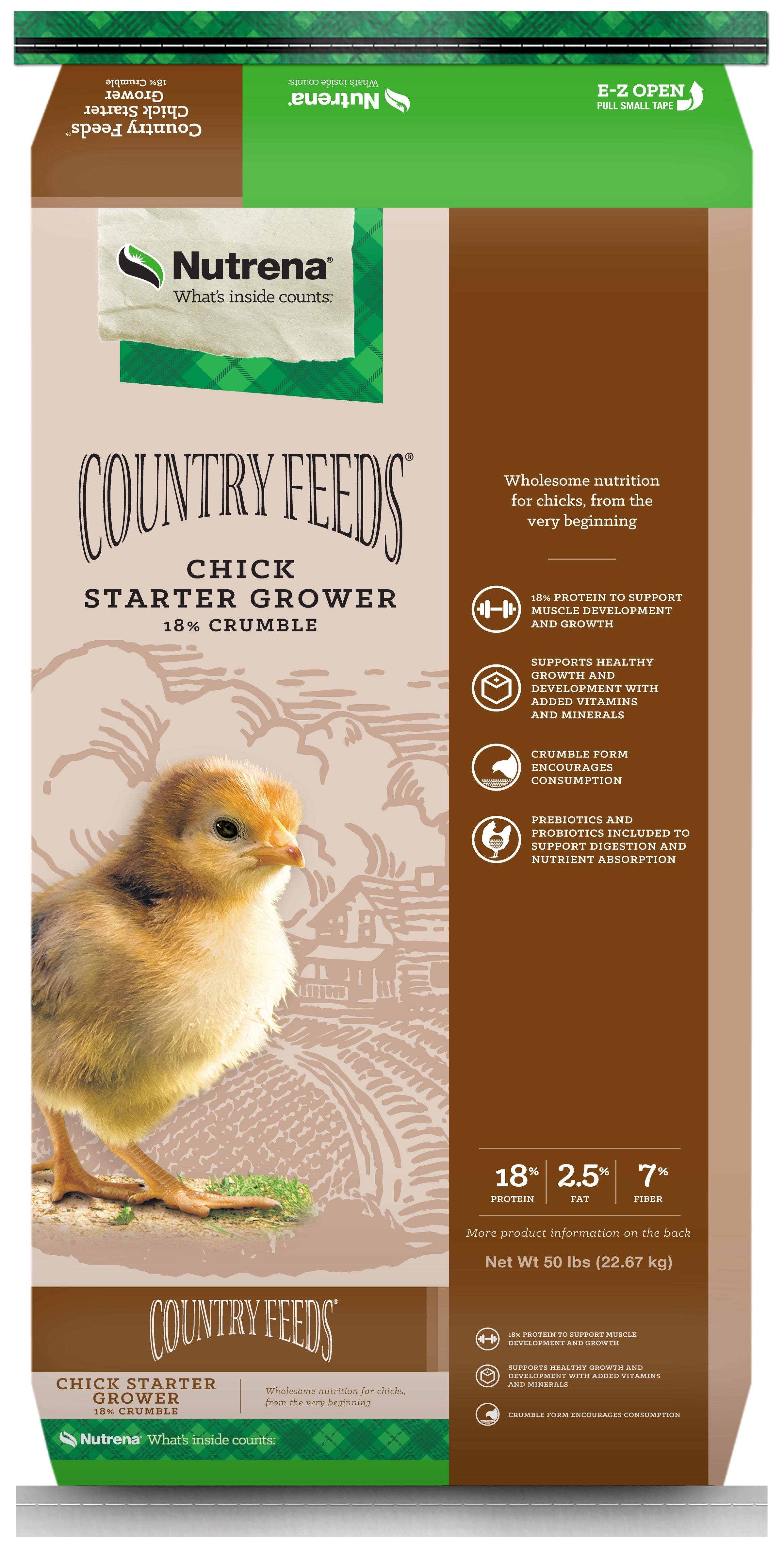 Nutrena, Nutrena® Country Feeds® Chick Starter Grower 18% Krümel