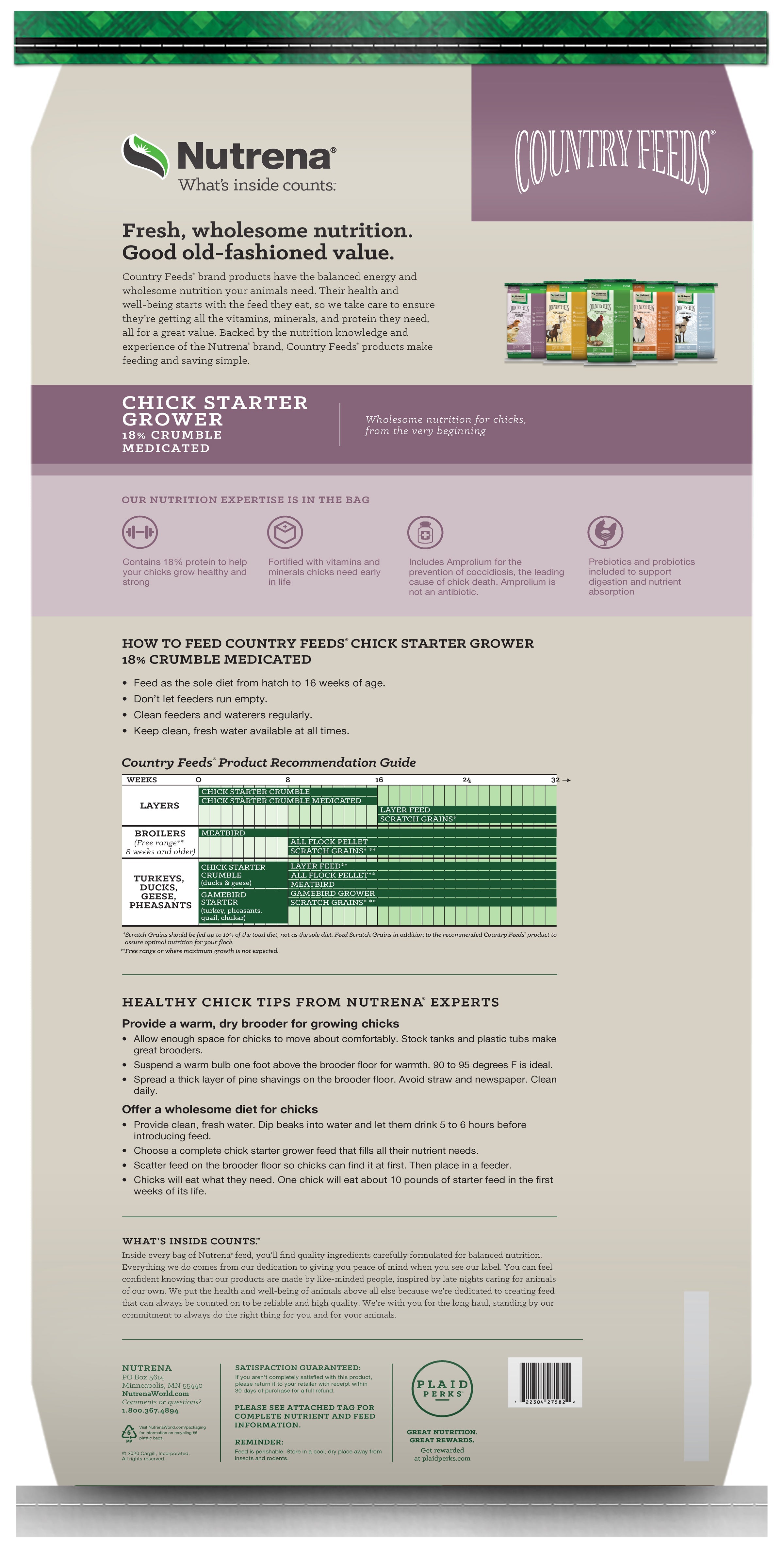 Nutrena, Nutrena® Country Feeds® Chick Starter Grower Feed Medicated