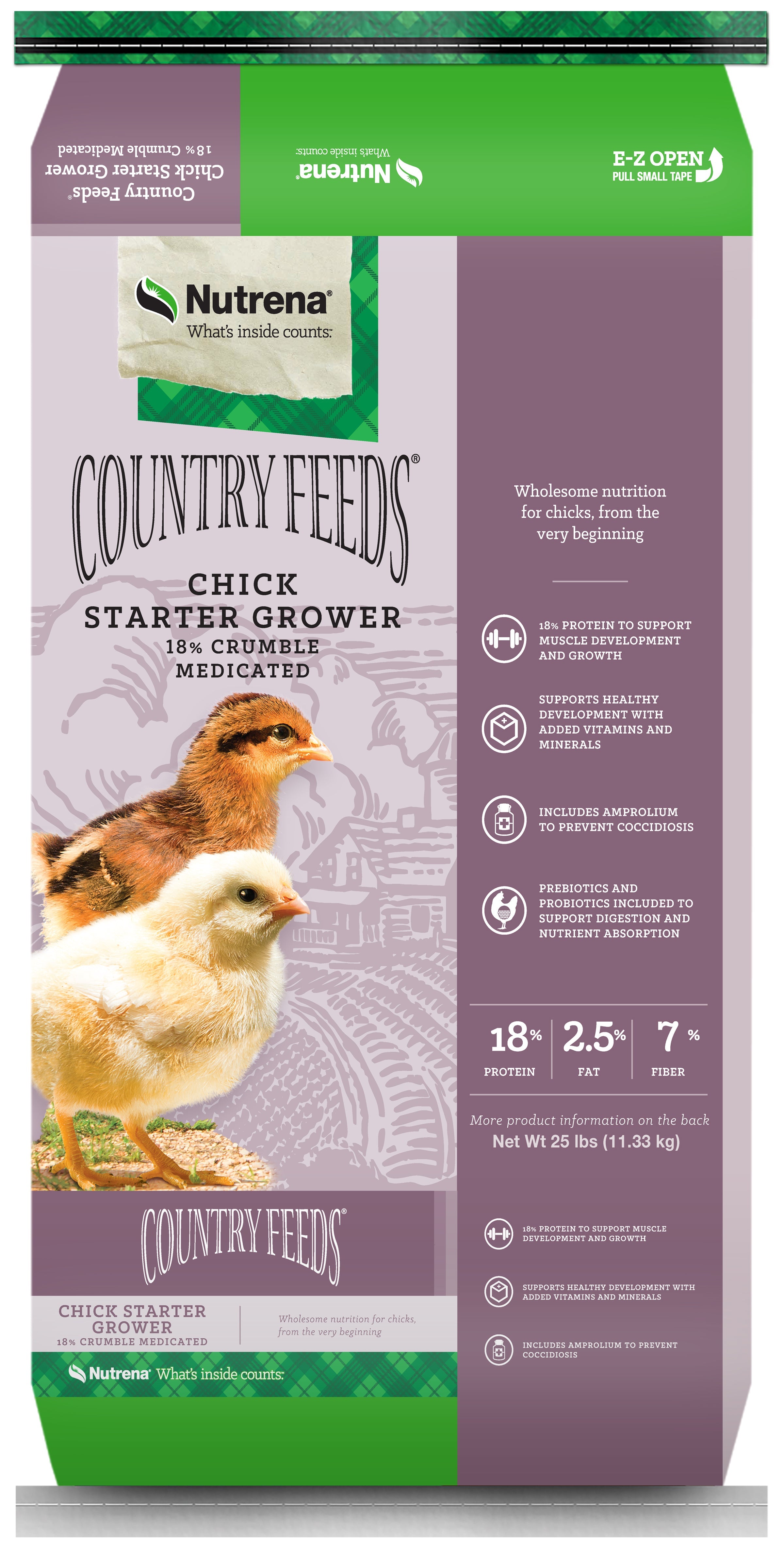 Nutrena, Nutrena® Country Feeds® Chick Starter Grower Feed Medicated