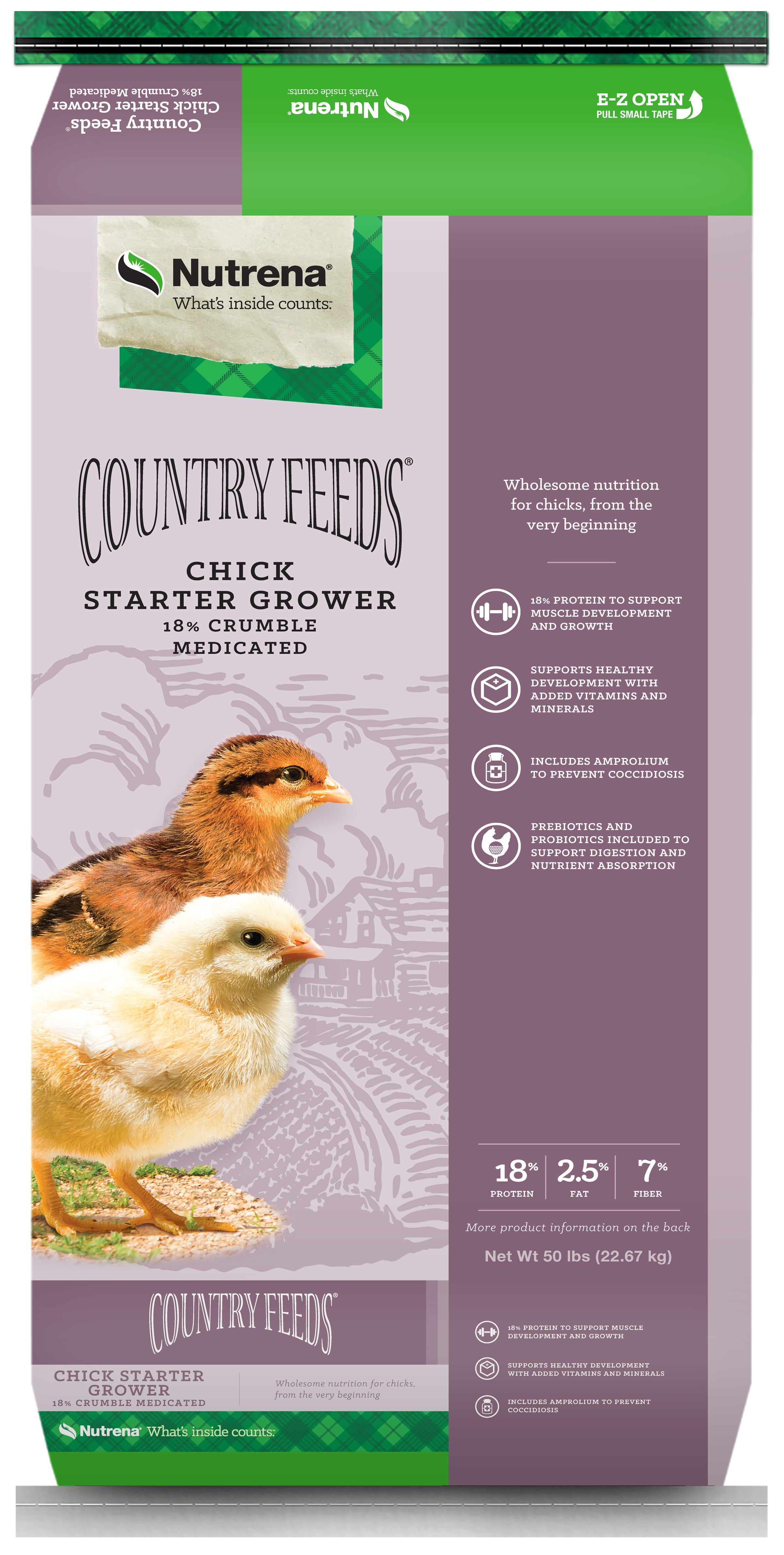 Nutrena, Nutrena® Country Feeds® Chick Starter Grower Feed Medicated