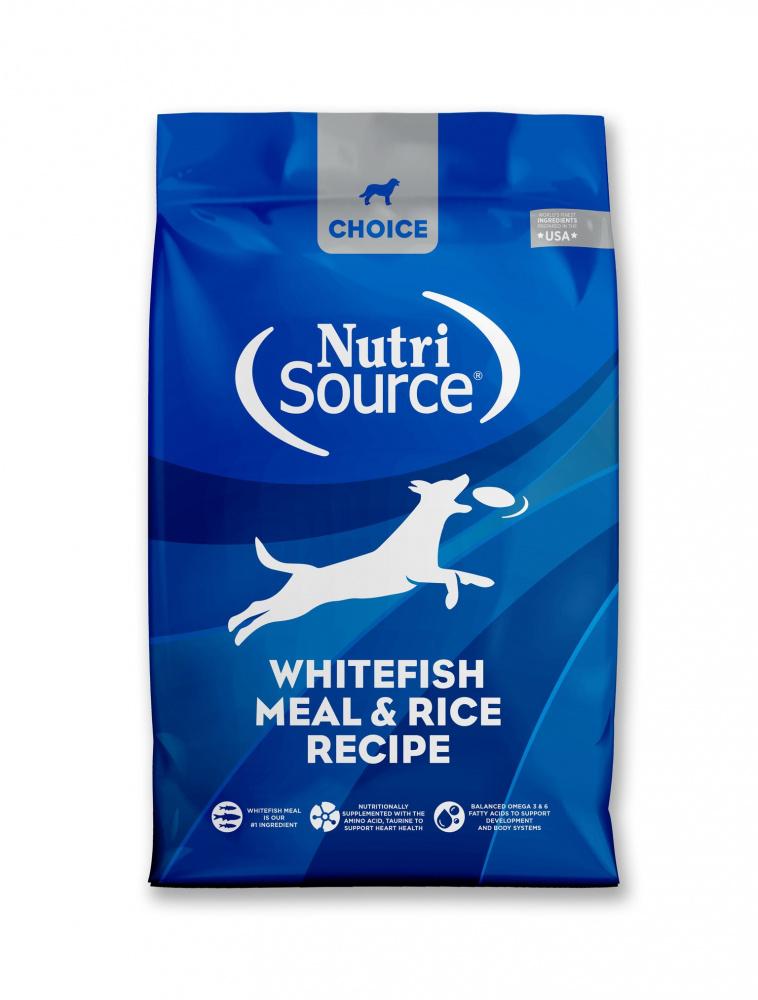 Nutrisource, NutriSource® Choice Weißfischmehl & Reis Rezeptur Trockenfutter für Hunde