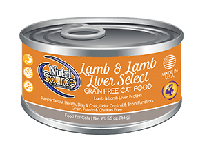 Nutrisource, NutriSource® Getreidefreies Lamm & Lammleber Select Katzendosenfutter