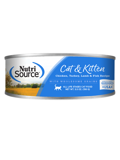 Nutrisource, NutriSource® Huhn, Pute, Lamm & Fisch Gesundes Nassfutter für Katzen und Kätzchen