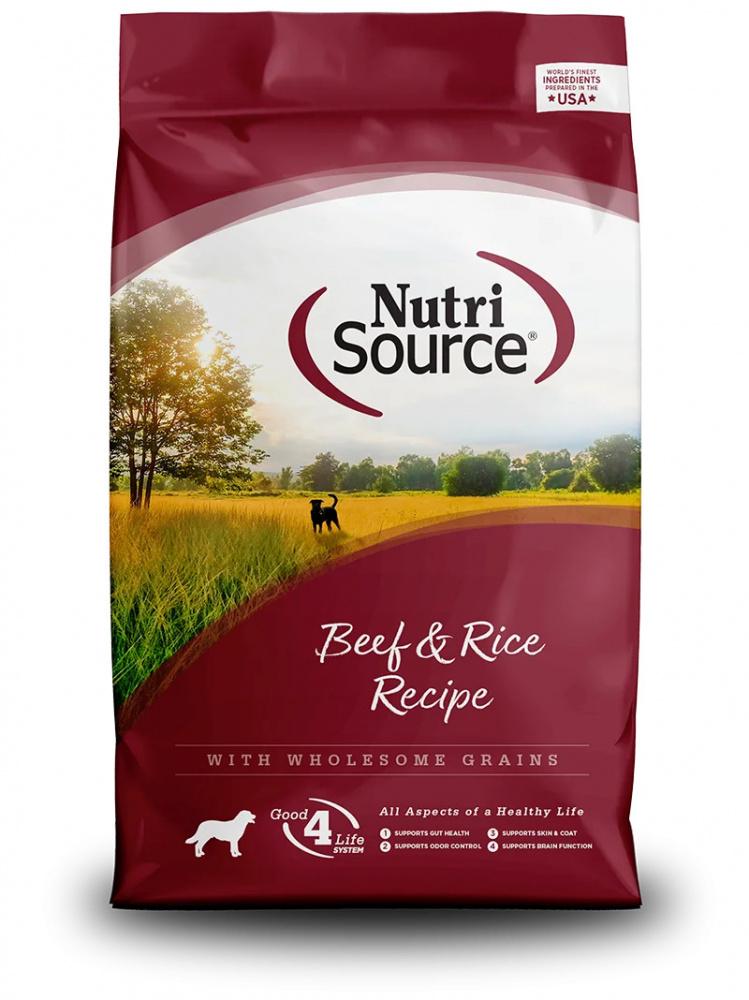 Nutrisource, NutriSource® Rind & Brauner Reis Rezeptur Trockenfutter für Hunde