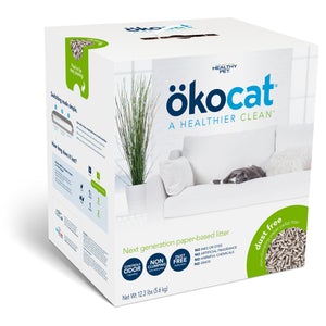 OKO Katze, OKO Cat Dust Free Nicht klumpendes Papier-Pellet-Katzenstreu