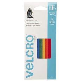 Marke VELCRO(TM), ONE-WRAP Befestigungsbinder, mehrfarbig, 8 x 1/2 Zoll, 5 St.