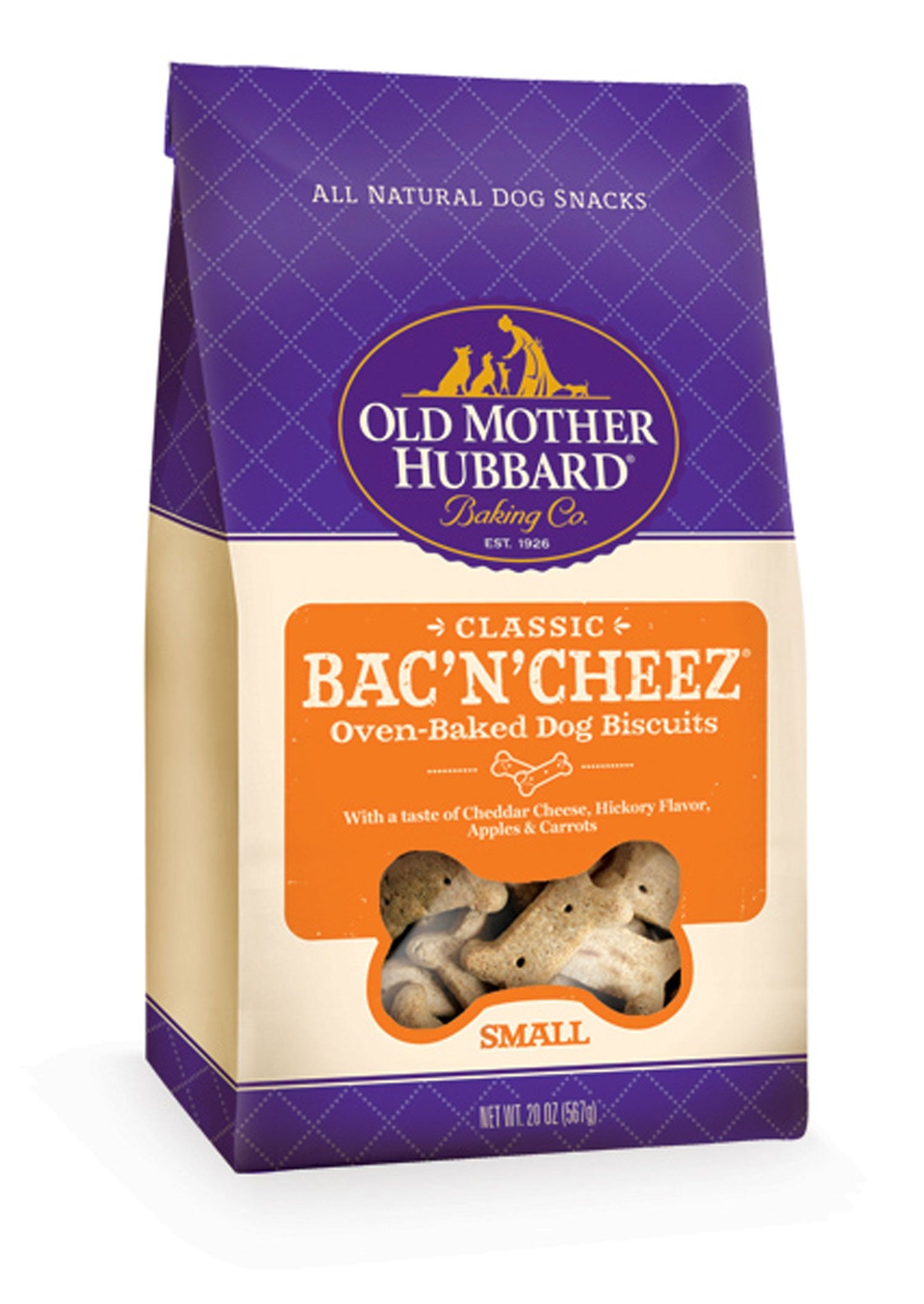 Alte Mutter Hubbard, Old Mother Hubbard Crunchy Classic Natural BacNCheez Biscuits Hundekekse