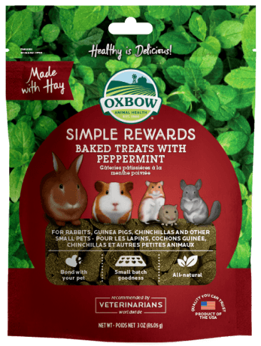 Oxbow, Oxbow Animal Health Simple Rewards Gebackene Leckerlis mit Pfefferminz