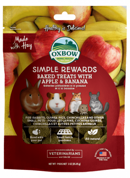 Oxbow, Oxbow Simple Rewards Gebackene Leckerbissen mit Apfel und Banane