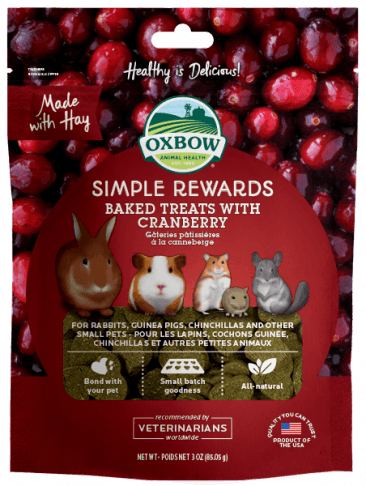 Oxbow, Oxbow Simple Rewards Gebackene Leckerlis mit Cranberry