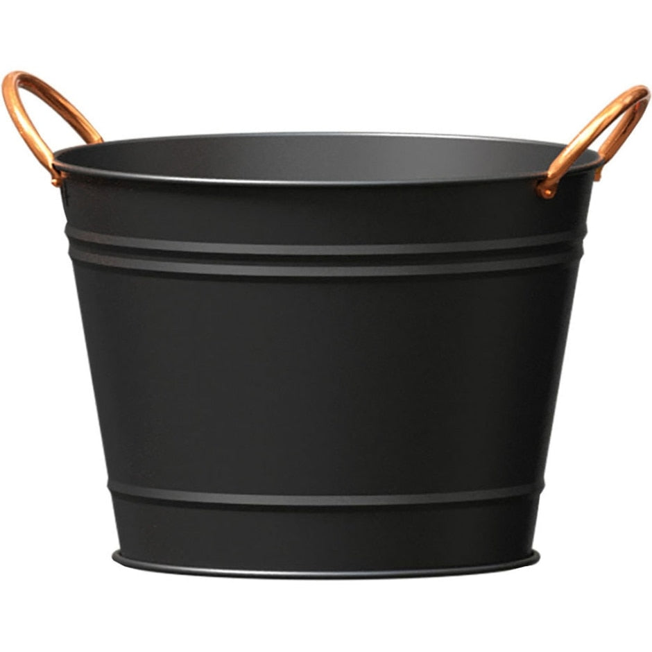 SONNENHUT PRODUKTE, PANACEA WASHTUB PLANTER W/COPPER HANDLES