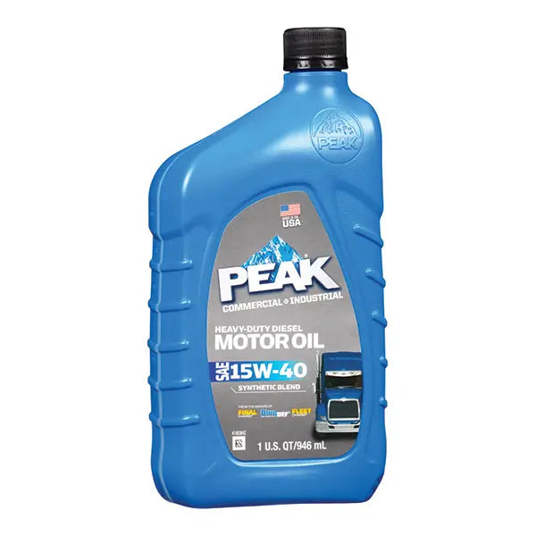 Scheitelpunkt, PEAK Heavy Duty Diesel Synthetic Blend Motor Oil SAE 15W-40 1 Quart